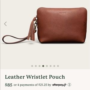 NWT Women’s Tecovas Leather Wristlet
